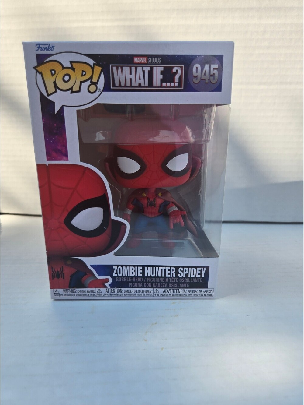 Funko Pop! Marvel What If...? Zombie Hunter Spidey #945 Collectible Figure